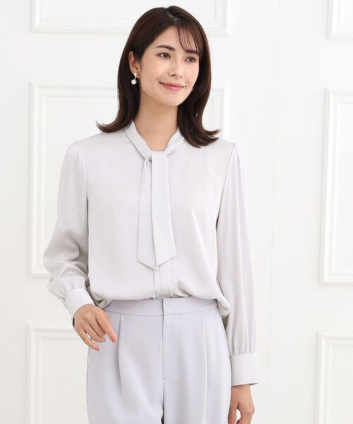 日本製　フォクシー ブティック　カシュクール　ブラウス　七分袖　白　38サイズ Bonjour Sagan（ボンジュールサガン） ブラウス シャツ 前後2WAY