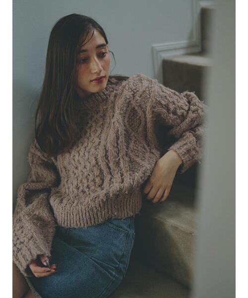 so4u（ソウフォーユー） ニット セーター チュールヤーンミックス
