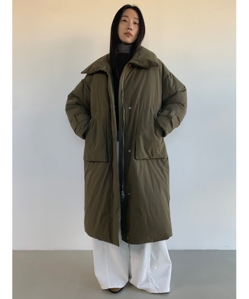 Didot.showroom ダウンコート ダウンジャケット スタンドカラーロング