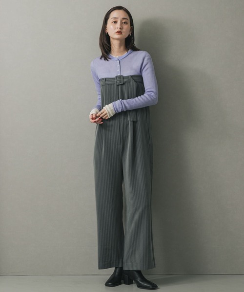 【新品未使用】北欧暮らしの道具店サイドベルトのサロペット　オーバーオール SENSE OF PLACE by URBAN RESEARCH サロペット オーバーオール