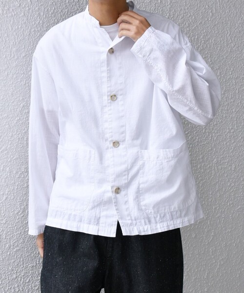 SHIPS any シャツ any: BEZ TEXTILE マルチカラー ストライプ