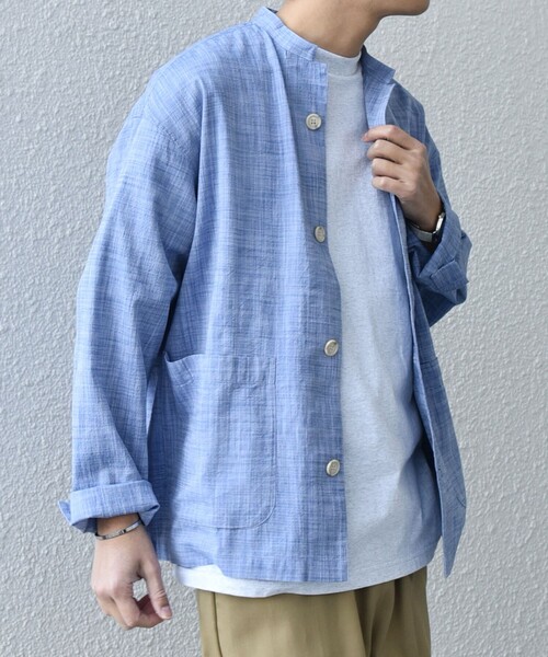 マルチカラーストライプシャツ SHIPS any シャツ any: BEZ TEXTILE マルチカラー ストライプ