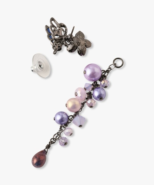 【ANNA SUI】夜桜モチーフ ピアス ANNA SUI ピアス 夜桜と蝶モチーフ レディース : ZOZOTOWN Yahoo