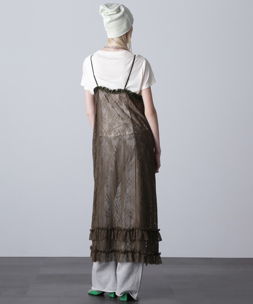 ROSE BUD（ローズバッド） ワンピース (CREOLME)LACE CAMI DRESS