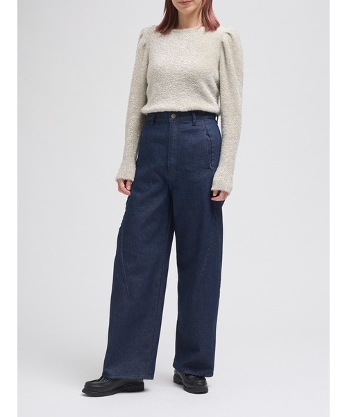 「styling/」 長袖ニット ONE SIZE グレー レディース_画像3