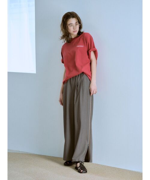 Ungrid パンツ ラインデザインラフタックパンツ レディース