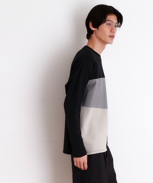 即購入⭕️ TJ THE SHOP TK tシャツ パネルブロッキング長袖Tシャツ メンズ