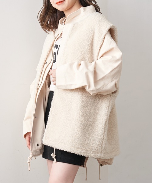 「Chico」 ジップアップブルゾン FREE ブラウン レディース_画像3