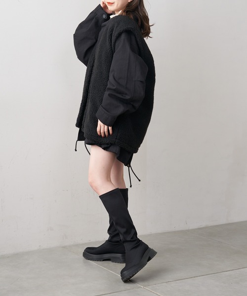 「Chico」 ジップアップブルゾン FREE ブラウン レディース_画像5