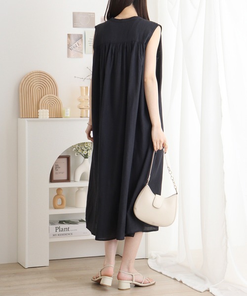 mitis（ミティス） ワンピース ギャザーワンピース ロングジレ