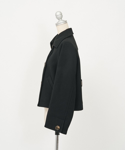 「AS KNOW AS PINKY」 ピーコート FREE ブラック レディース_画像9