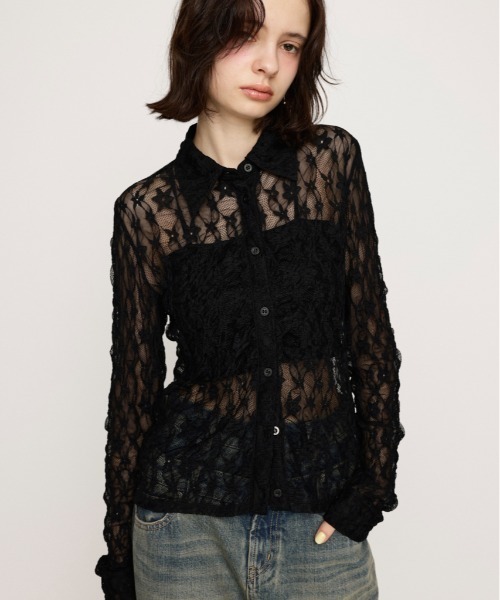 SLY LACE COMPACT シャツ SLY ブラウス シャツ LACE COMPACT SH レース コンパクト