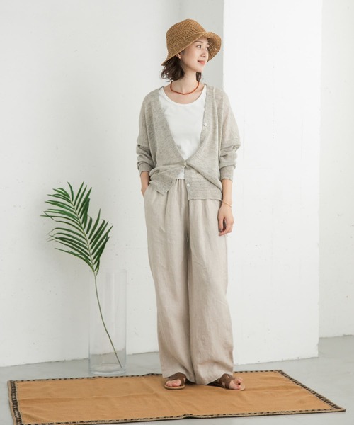 アーバンリサーチドアーズ DOORS UVカット　リネンVネックカーディガン URBAN RESEARCH DOORS｜リネンVネックカーディガン | Rakuten