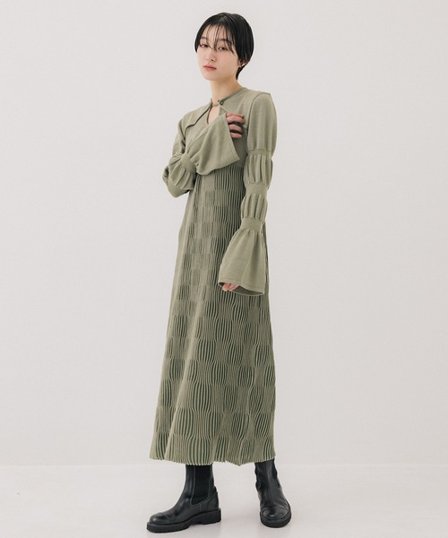 PUBLIC TOKYO 「PUBLIC TOKYO」 ニットワンピース FREE ブラック