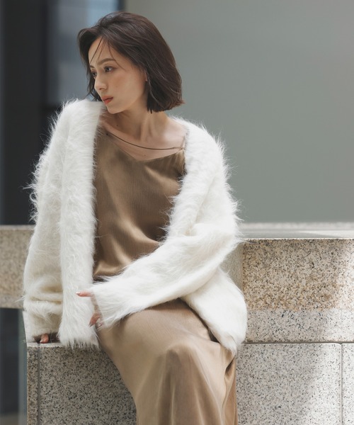 anuans（アニュアンス） ニットカーディガン FREE グレー レディース