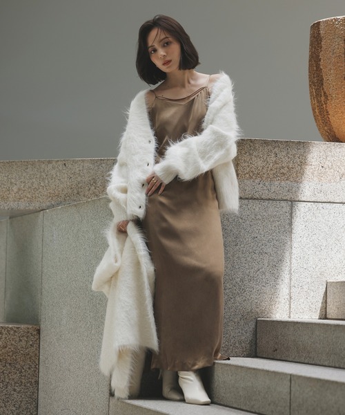 anuans（アニュアンス） ニットカーディガン FREE グレー レディース