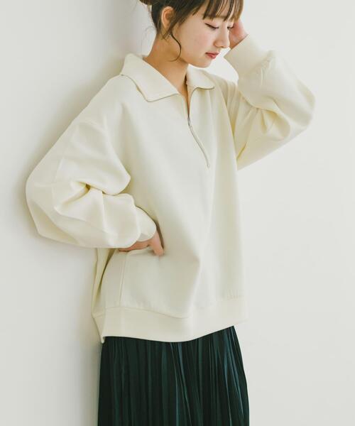 美品　アンパスィ　セットアップ　ハーフジップシャツ　スカート ITEMS URBANRESEARCH（アイテムズ アーバンリサーチ） セットアップ