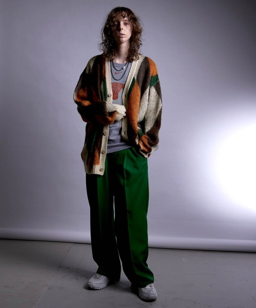 「ENDER PRODUCTS」 ニットカーディガン M グレー メンズ_画像8