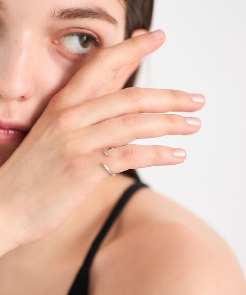 ete☆ エッジ ペティートリング プラチナム 小さめサイズ エッジ ペティートリング | ete bijoux (Women)/エテ ビジュー