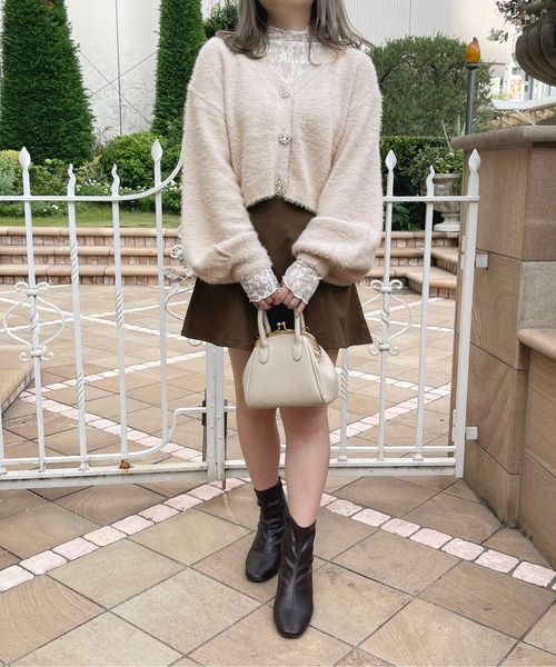 「apres jour」 ニットカーディガン フリー ライトベージュ レディース_画像7