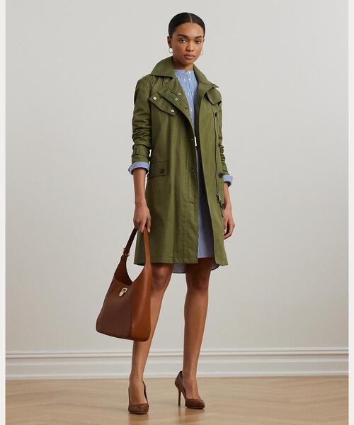 Ralph Lauren トレンチコート LAUREN RALPH トレンチコート コート ベルテッド コットン
