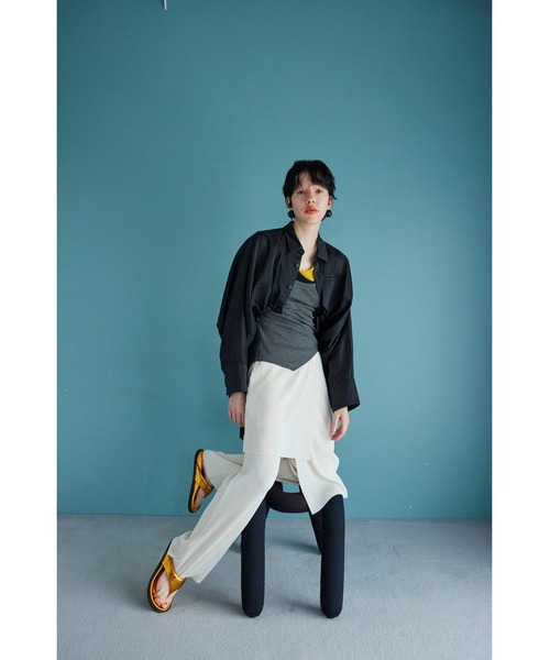 OMMO パンツ LAYERED PLEATS PT レディース : ZOZOTOWN Yahoo!店