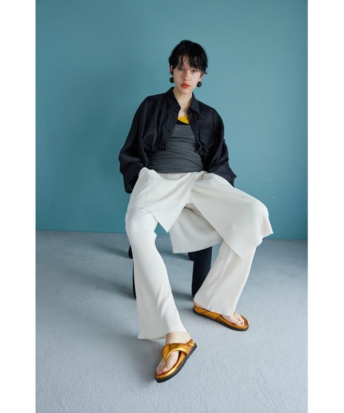 OMMO パンツ LAYERED PLEATS PT レディース : ZOZOTOWN Yahoo!店