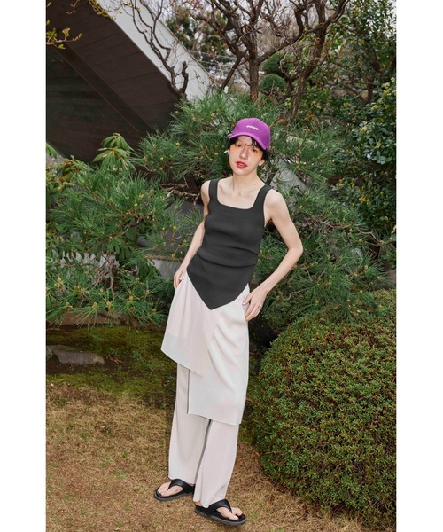 OMMO パンツ LAYERED PLEATS PT レディース : ZOZOTOWN Yahoo!店