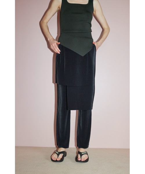 OMMO パンツ LAYERED PLEATS PT レディース : ZOZOTOWN Yahoo!店