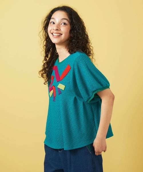 tシャツ Deslum brante シャーリングカットソー レディース