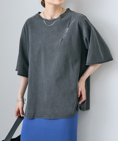 tシャツ タックロゴ刺繍Ｔシャツ レディース