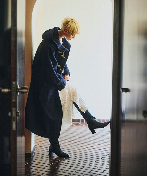 FREAK'S STORE（フリークスストア） ダッフルコート フリ- ネイビー