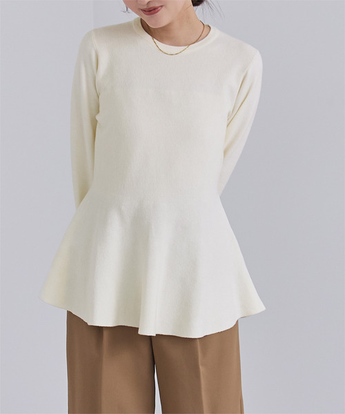 ur's(ユアーズ) ニット セーター カシミヤタッチクルーネック ur's(ユアーズ) ニット セーター カシミヤタッチクルーネック