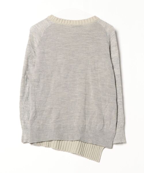 「FAD THREE」 長袖ニット FREE グレー メンズ_画像2