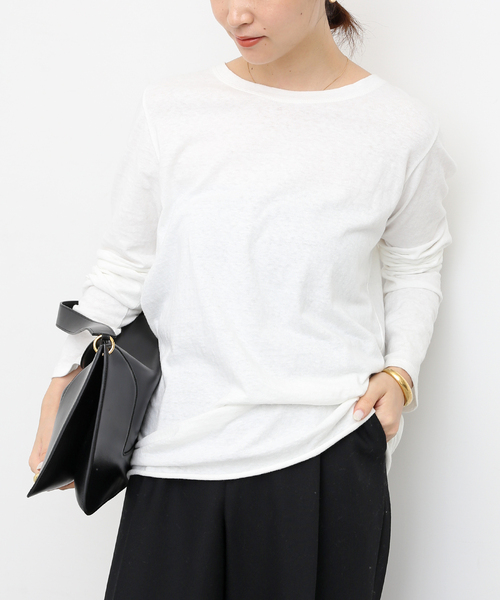 「Deuxieme Classe」 長袖カットソー FREE チャコールグレー レディース Deuxieme Classe 「Deuxieme Classe」 長袖カットソー FREE