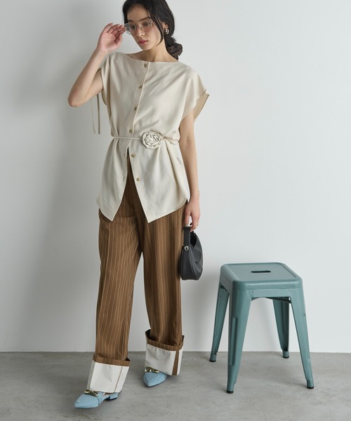 ブラウス シャツ ドライツイストブラウス レディース KOEISTORE ブラウス レディース 春 夏 春夏 黒 白 無地 長袖