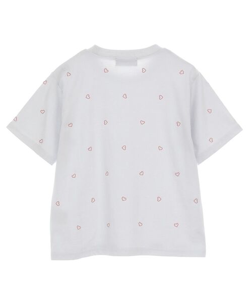 Green Parks tシャツ ・DOUBLE FLAGS ハート総柄刺繍TEE