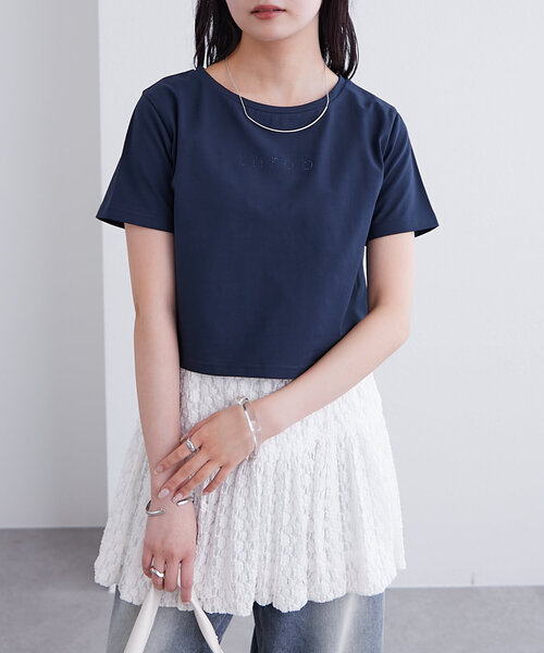 mystic tシャツ シャイニーロゴチビTシャツ レディース