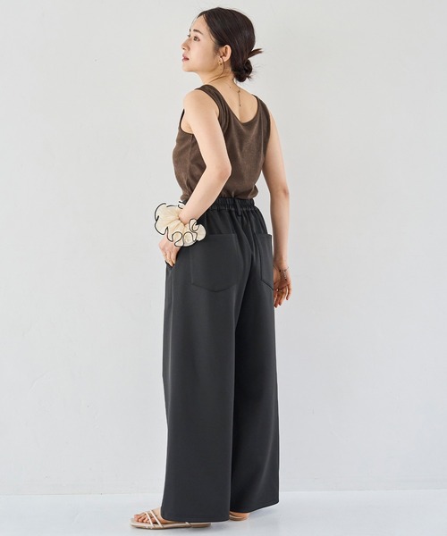 mil パンツ センタータックワイドパンツ レディース : ZOZOTOWN