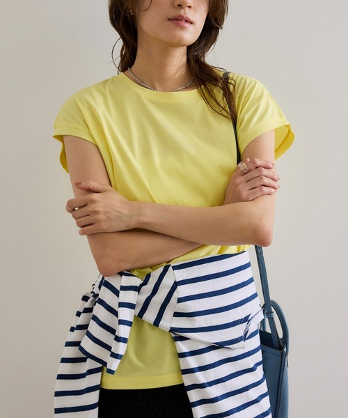 tシャツ 「接触冷感・洗える・洗濯耐久あり」ノースリーブTEE レディース