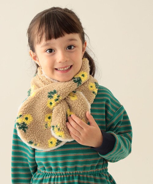 BEAMS mini（ビームス ミニ） マフラー リバーシブル ファー ティ