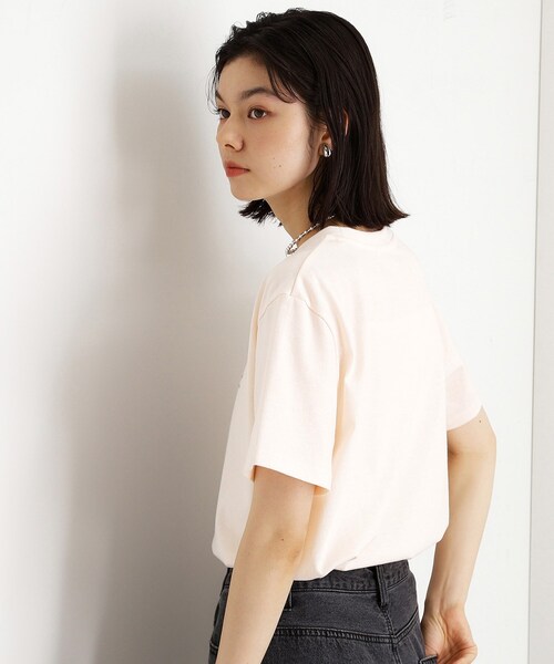THE SHOP TK tシャツ 半袖 カレッジ＆フォトプリントTシャツ「洗濯機OK