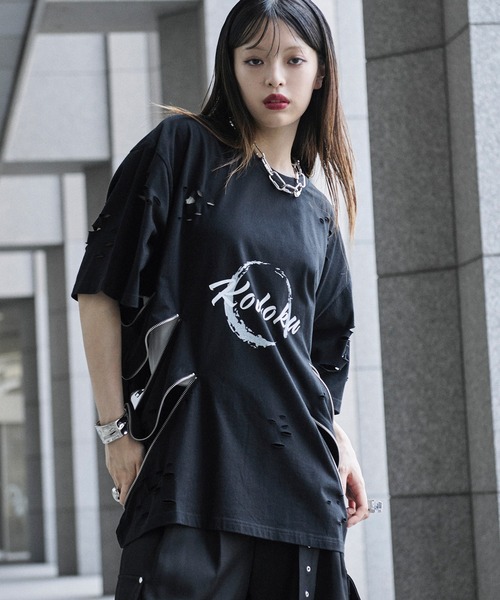 【お得】BABYL 狐＆子狐Tシャツ Lサイズ2枚 渋谷ポップアップ限定 GU公式 | ビッグT(5分袖) FILIP PAGOWSKI 1