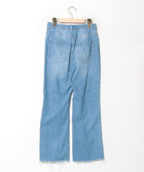[LEPSIM] обработка Denim брюки M голубой женский 
