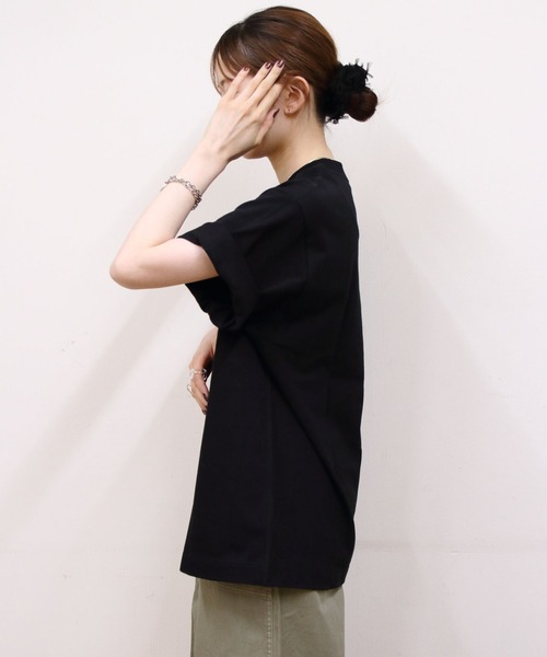 tシャツ ルレックススクリプトクルーネックショートスリーブTシャツ レディース クルーネック ショートスリーブ Tシャツ MILK.GRY／Goodwear