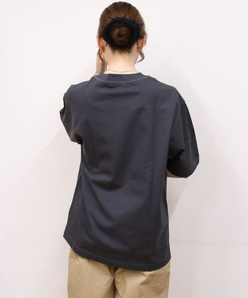 tシャツ ルレックススクリプトクルーネックショートスリーブTシャツ レディース GYMPHLEX tシャツ Gymphlex/ジムフレックス クルーネック