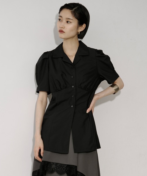 ブラウス シャツ Lady mode blouse タックカイキンシャツ レディース