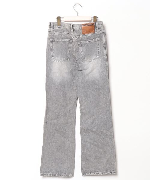 「MASONPRINCE」 加工ブーツカットデニムパンツ M ライトグレー メンズ