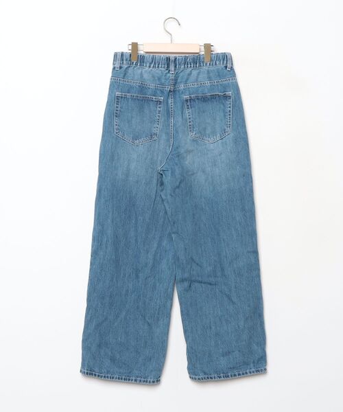「antiqua」 加工デニムパンツ L ブルー レディース