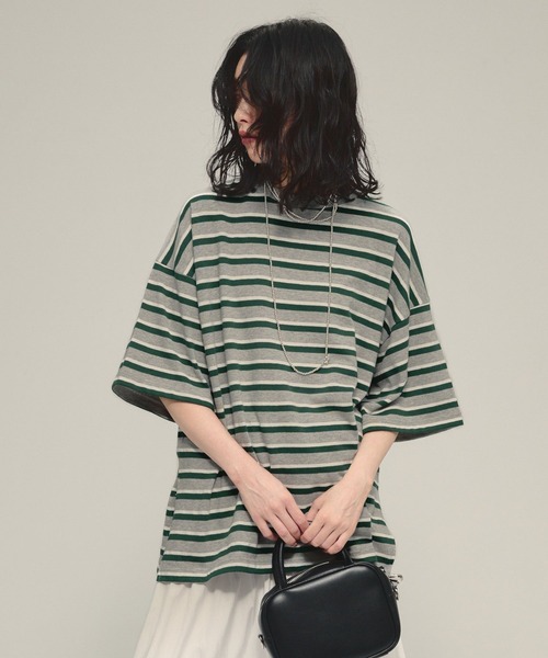 tシャツ 「eL」Border Big TEE/581141 レディース